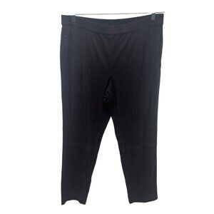 J.Jill Wearever Collection purple eggplant Stretch Pull-On Pants L